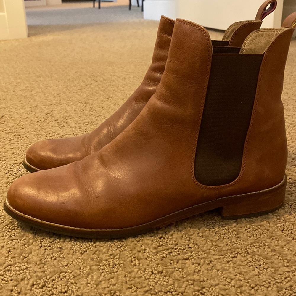 Joules leather chelsea boots women’s 9